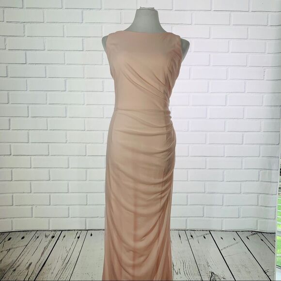 David's Bridal F19946 Petal Bridesmaid Dress - 14 - Picture 5 of 16